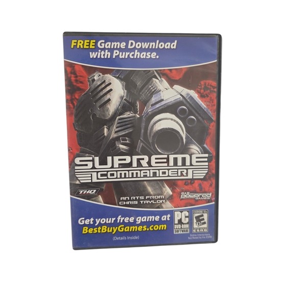 Other - Supreme Commander PC DVD-ROM Complete CIB THQ Windows XP Vista Strategy Game